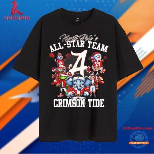 North Pole’s All-star Team Crimson Tide Christmas Unisex T Shirt