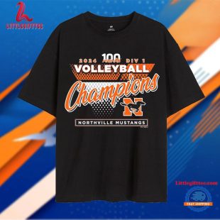 Northville Mustangs 2024 Mhsaa Division 1 Volleyball Champions T Shirt