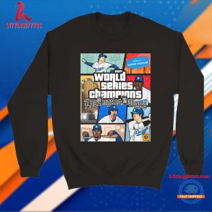 Official World Series Champions LA Dodgers Comic GTA 2024 T Shirt