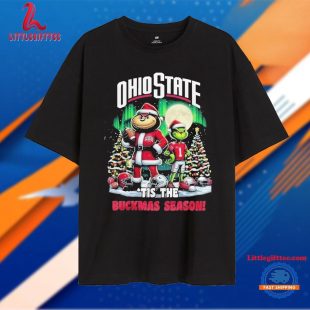 Ohio State Buckeyes Tis The Buckmas Season Christmas Unisex T Shirt