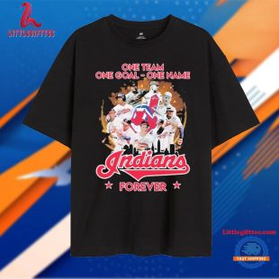 One Team One Goal One Name Cleveland Guardians Forever Signature T Shirt