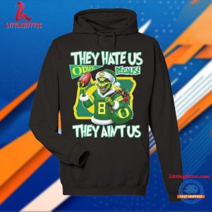 Oregon Ducks They Hate Us Because They Ain’t Us Christmas 2024 Grinch Unisex T Shirt