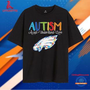 Philadelphia Eagles Autism Accept Understand Love Unisex T Shirt