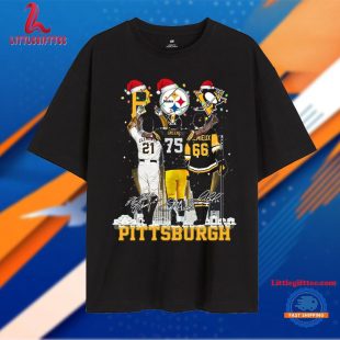 Pittsburgh City Sporty Chrismtas Clementa Greene Lemieux Graphics Signature T Shirt