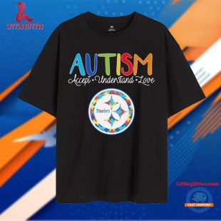 Pittsburgh Steelers Autism Accept Understand Love Unisex T Shirt