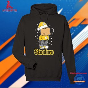 Pittsburgh Steelers X Chill Guy Christmas T Shirt