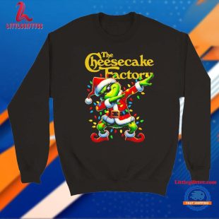 Santa Grinch dabbing The Cheesecake Factory Christmas T Shirt