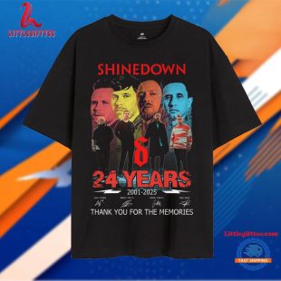 Shinedown 24 Year 2001-2025 Thakn You For The Memories Unisex T Shirt