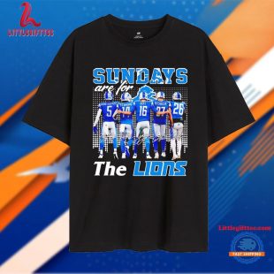 Sundays Are for the Detroit Lions Players Signatures Unisex T Shirt