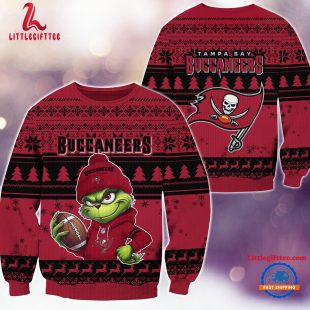 Tampa Bay Buccaneers 2024 NFL Christmas Grinch Football Limited Edition Ugly Christmas Sweater