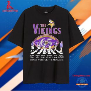 The Minnesota Vikings 1960-2025 65 Years Signature Thank You For The Memories Unisex T Shirt