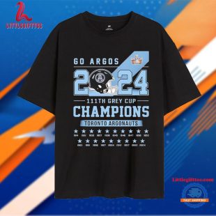 Toronto Argonauts Go Argos 2024 111th Grey Cup Champions Unisex T Shirt