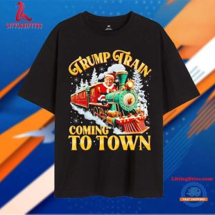 Trump Train Coming to Town Christmas T Shirt