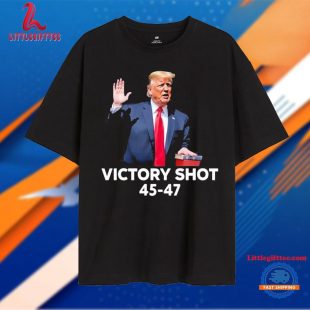 Trump Victory Shot 45-47 Unisex T Shirt