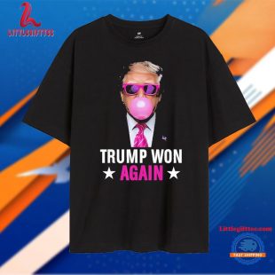 Trump Won Again 2024 Election Vote President 47th American T Shirt