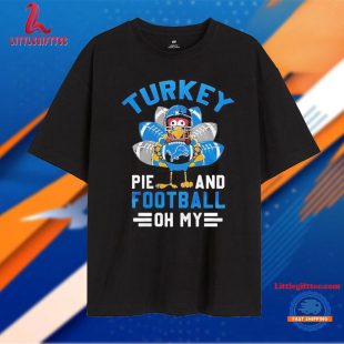 Turkey Detroit Lions Thanksgiving Feast & Football Unisex T Shirt