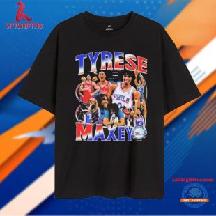 Tyrese Maxey Vintage Bootleg 2024 Unisex T Shirt