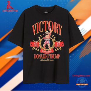 Victory Donald Trump Boxing 45 47 President Elect 2024 T Shirt