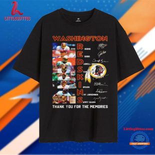 Washington Commanders Redskins Signature Thank You For The Memories Unisex T Shirt