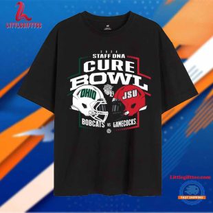 2024 StaffDNA Cure Bowl Ohio Bobcats vs. Jacksonville State Gamecocks Unisex T Shirt