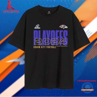 Baltimore Ravens NFL Playoffs 2024 Unisex T Shirt