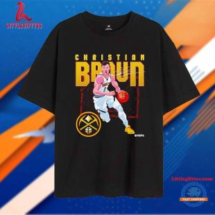 Christian Braun Post Moves Denver Nuggets Shattered Unisex T Shirt