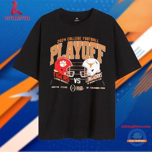 Clemson Tigers vs Texas Longhorns 2024 College Football Playoff Unisex T Shirt