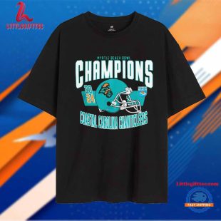 Coastal Carolina Chanticleers 2024 Myrtle Beach Bowl Champions Helmet Unisex T Shirt