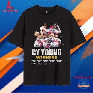 Cy Young Atlanta Braves Winners Signatures 2024 T Shirt