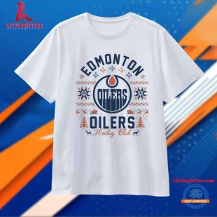 Edmonton Oilers hockey club 2024 Christmas Holiday Unisex T Shirt