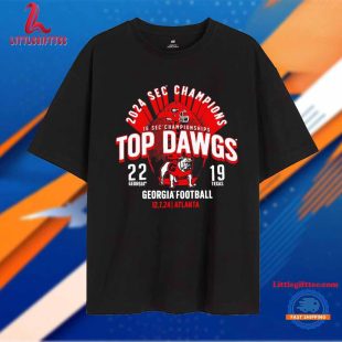 Georgia Bulldogs 2024 Sec Champions Top Dawgs Unisex T Shirt