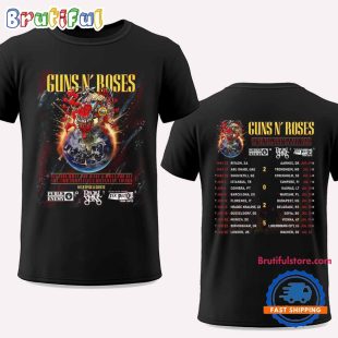 Guns N' Roses 2025 Tour Schedule Unisex T Shirt