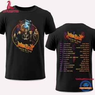 Judas Priest Shield Of Pain Tour 2025 Shirt, Judas Priest Music Vintage T Shirt, Shield Of Pain Tour Tee