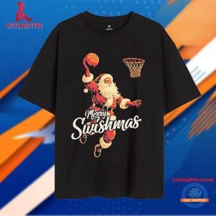 Merry Swishmas Basketball Santa Unisex T Shirt