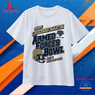 Navy Midshipmen 2024 Lockheed Martin Armed Forces Bowl Game Helmet Unisex T Shirt