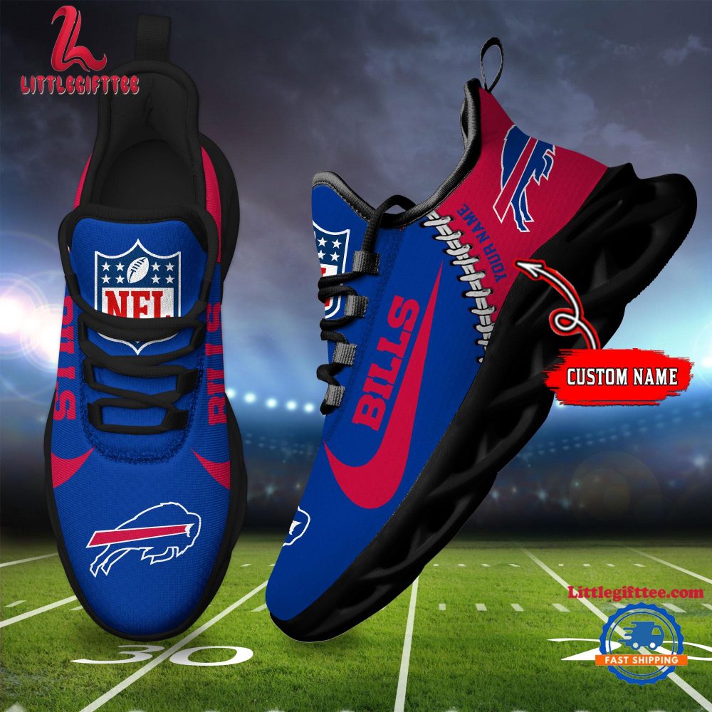 NFL Buffalo Bills Football Team Design Max Soul Shoes, Football New Sneaker Shoes