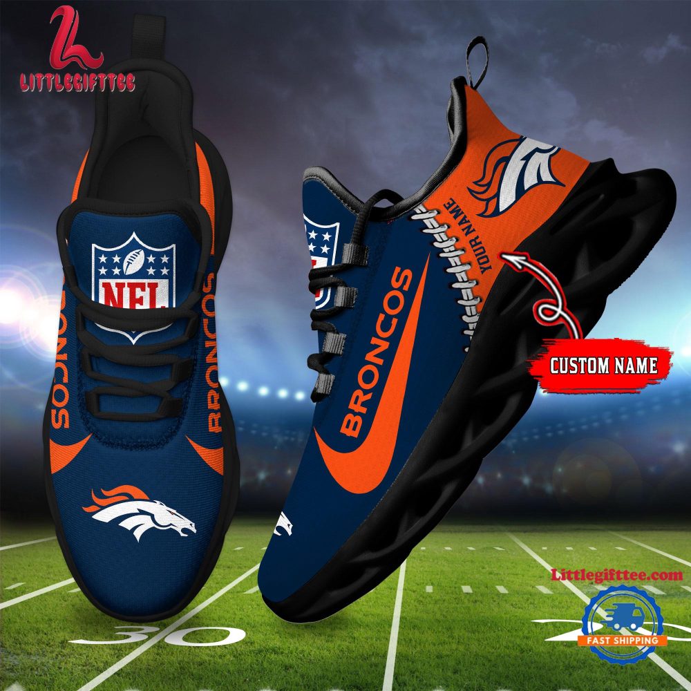 NFL Denver Broncos Football Team Design Max Soul Shoes, Football New Sneaker Shoes