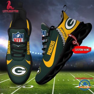 NFL Green Bay Packers Football Team Design Max Soul Shoes, Football New Sneaker Shoes