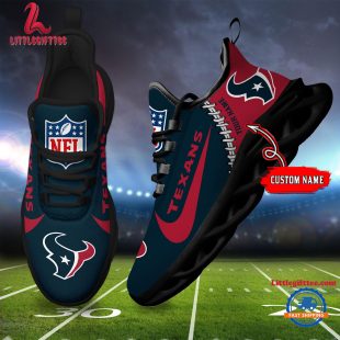 NFL Houston Texans Football Team Design Max Soul Shoes, Football New Sneaker Shoes