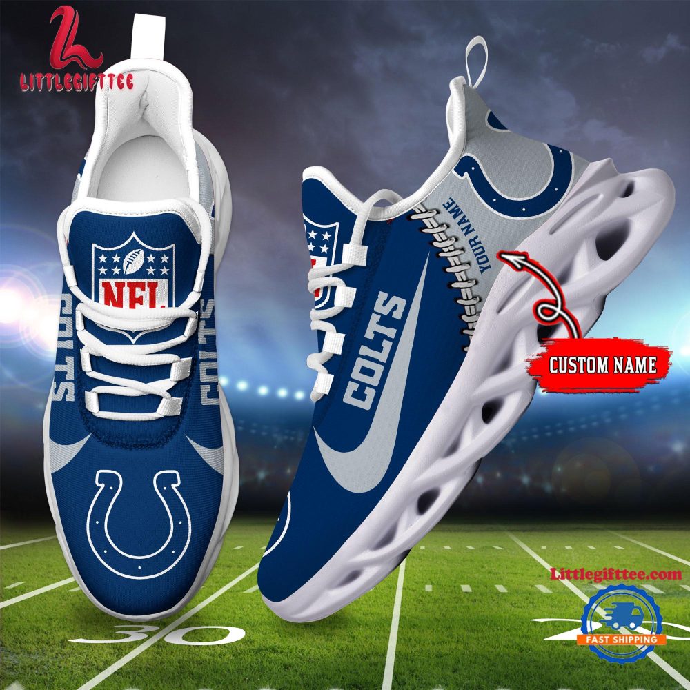 NFL Indianapolis Colts Football Team Design Max Soul Shoes, Football New Sneaker Shoes