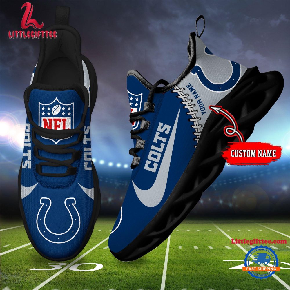 NFL Indianapolis Colts Football Team Design Max Soul Shoes, Football New Sneaker Shoes