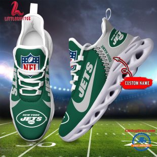 NFL New York Jets Football Team Design Max Soul Shoes, Football New Sneaker Shoes