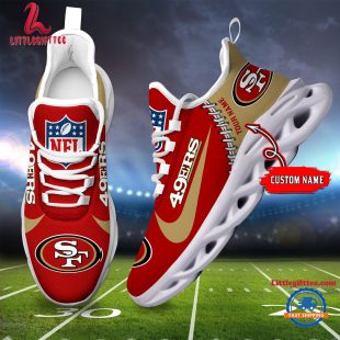 NFL San Francisco 49ers Football Team Design Max Soul Shoes, Football New Sneaker Shoes