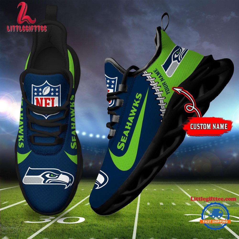 NFL Seattle Seahawks Football Team Design Max Soul Shoes, Football New Sneaker Shoes