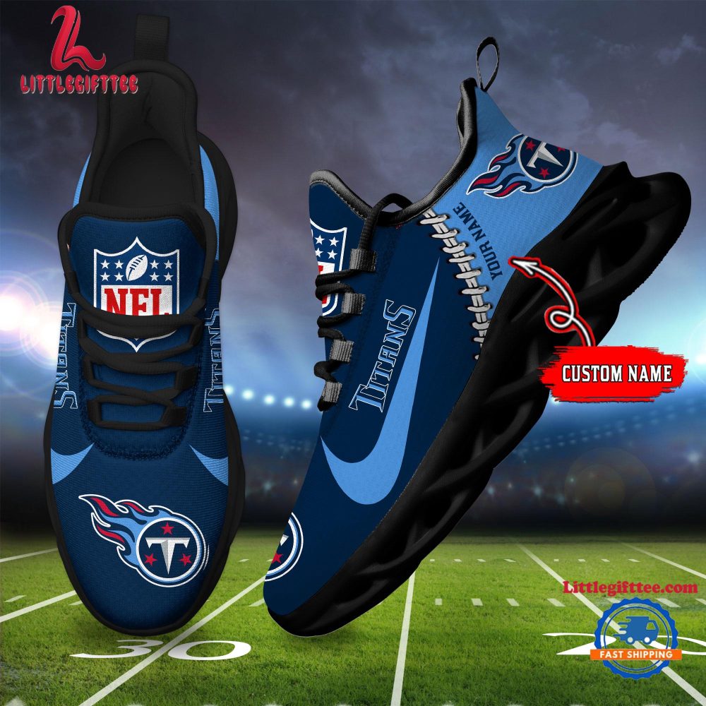 NFL Tennessee Titans Football Team Design Max Soul Shoes, Football New Sneaker Shoes