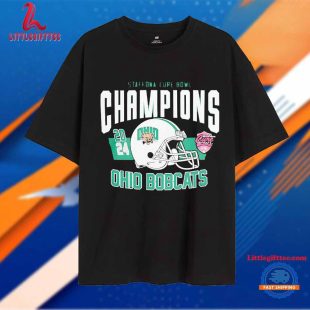 Ohio Bobcats 2024 Staffdna Cure Bowl Champions Unisex T Shirt