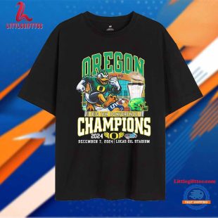 Oregon Ducks Big Ten Conference Champions 2024 Mascot Unisex T Shirt