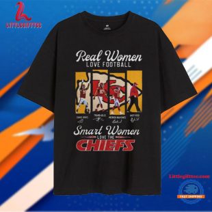 Real Women Love Football Smart Women Love the Chiefs Unisex T Shirt