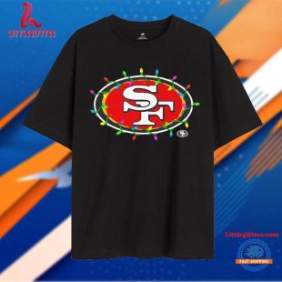 San Francisco 49ers Christmas Lights Unisex T Shirt