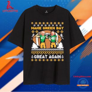 Trump Make Green Bay Football Great Again Ugly Christmas T Shirt